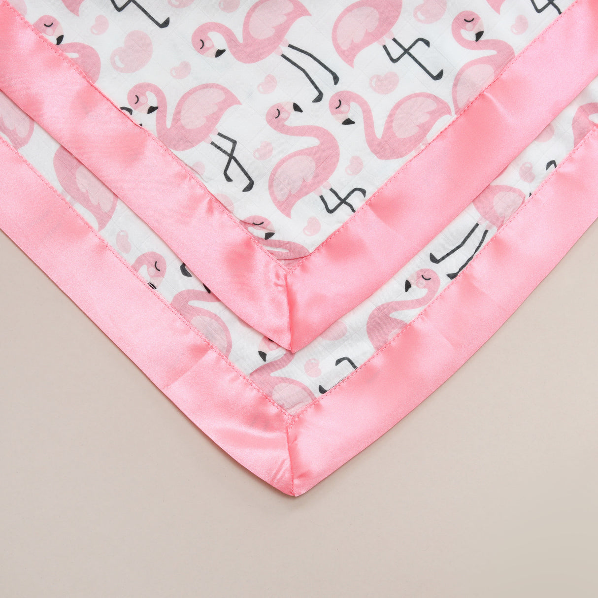 Flamingo Satin Comforter 2-Pack - Pink Satin