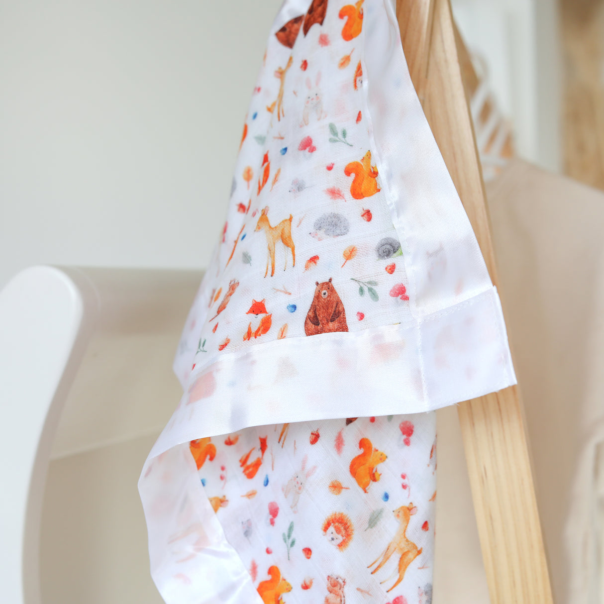 Woodland Satin Comforter 2-Pack - White Satin