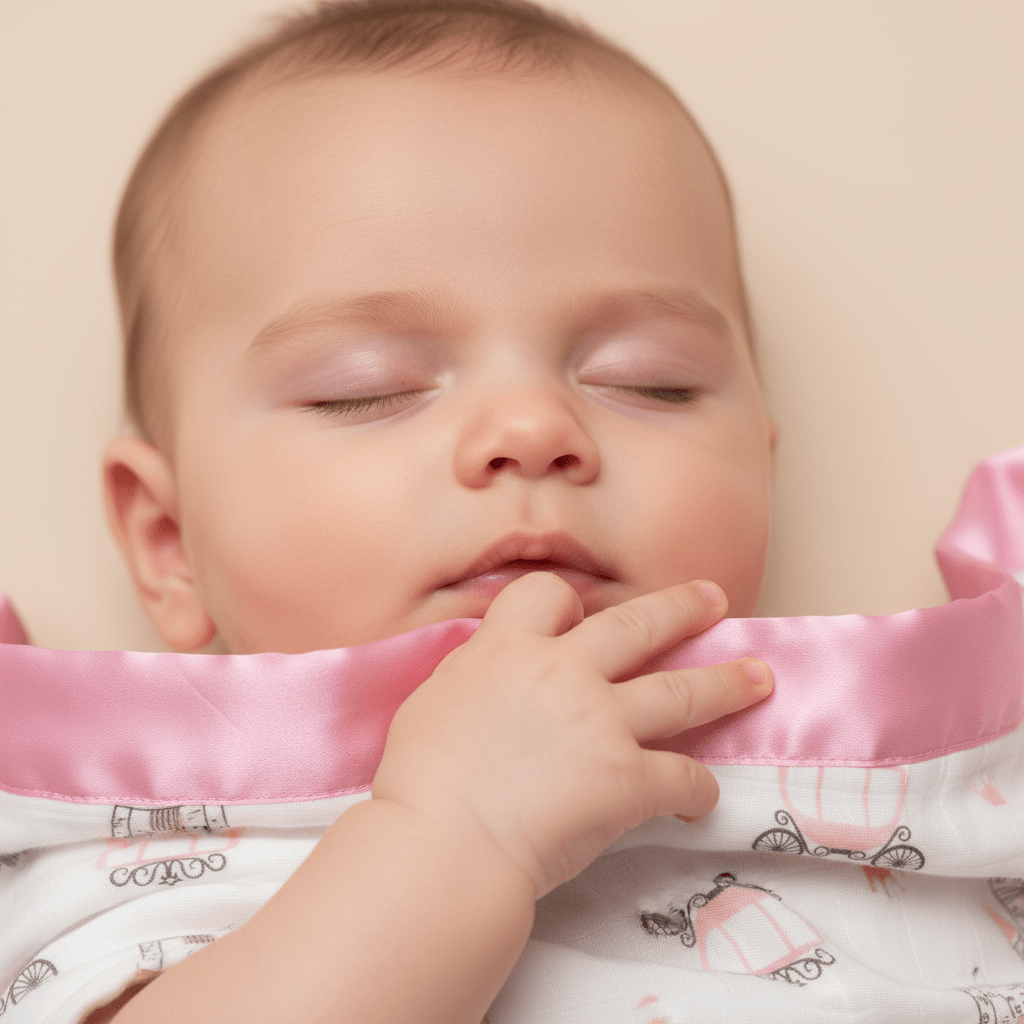 Baby Sleep Comforter for Self - Soothing - Once Upon A Princess Barbie Pink Satin Security Blanket 2 - Pack - Bullabaloo