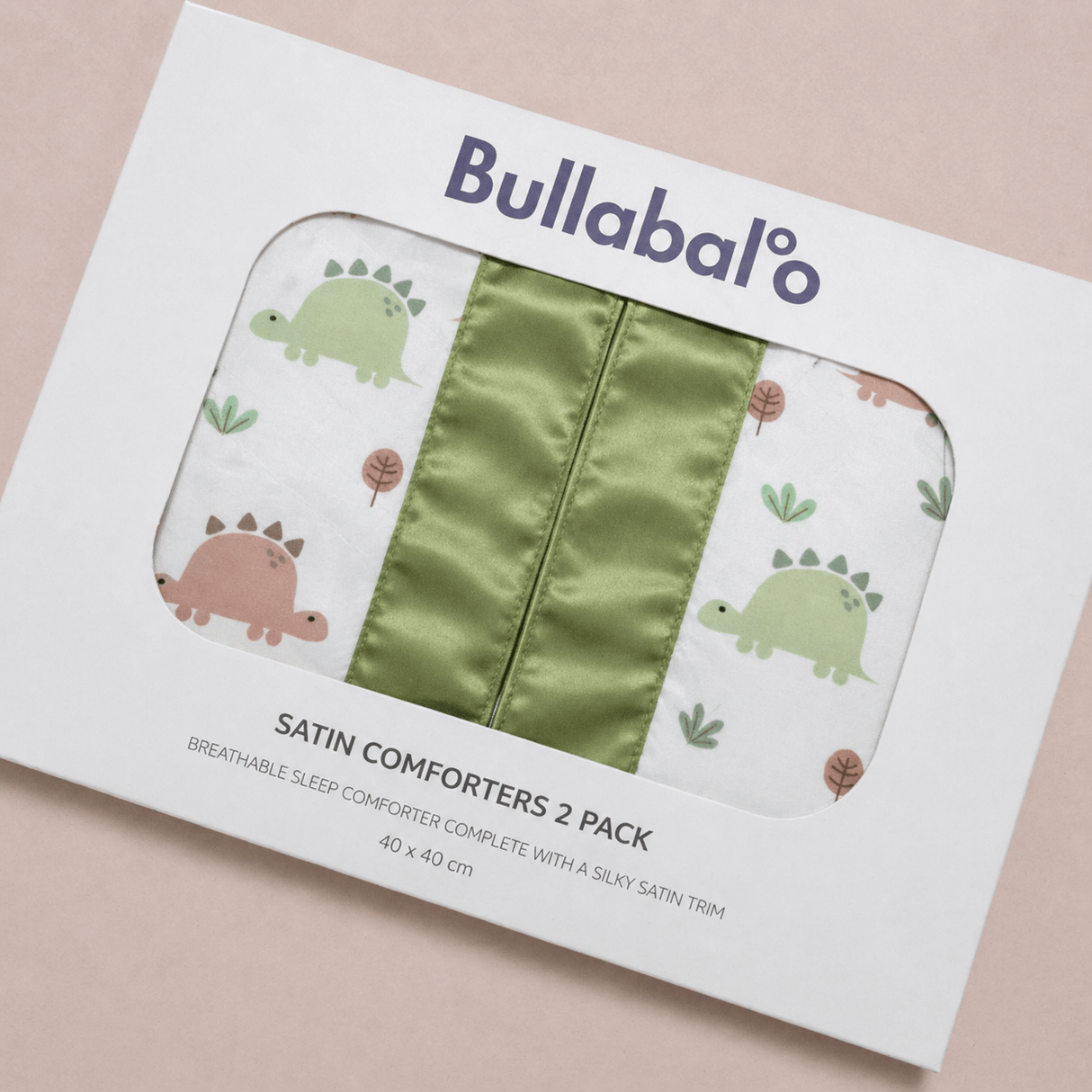 Dinosaur Satin Edge Muslin Comforter | 2 - Pack | Bullabaloo - Bullabaloo