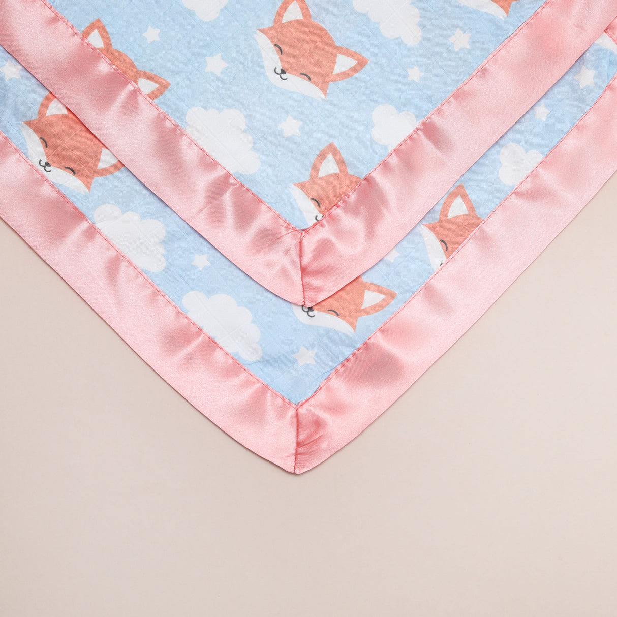 Fox Satin Comforter 2 - Pack - Orange Satin - Bullabaloo