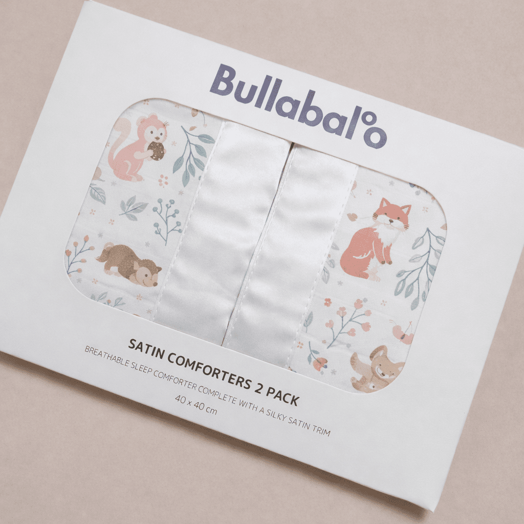 Whimsical Meadow Satin Comforter 2 - Pack - White Satin - Bullabaloo