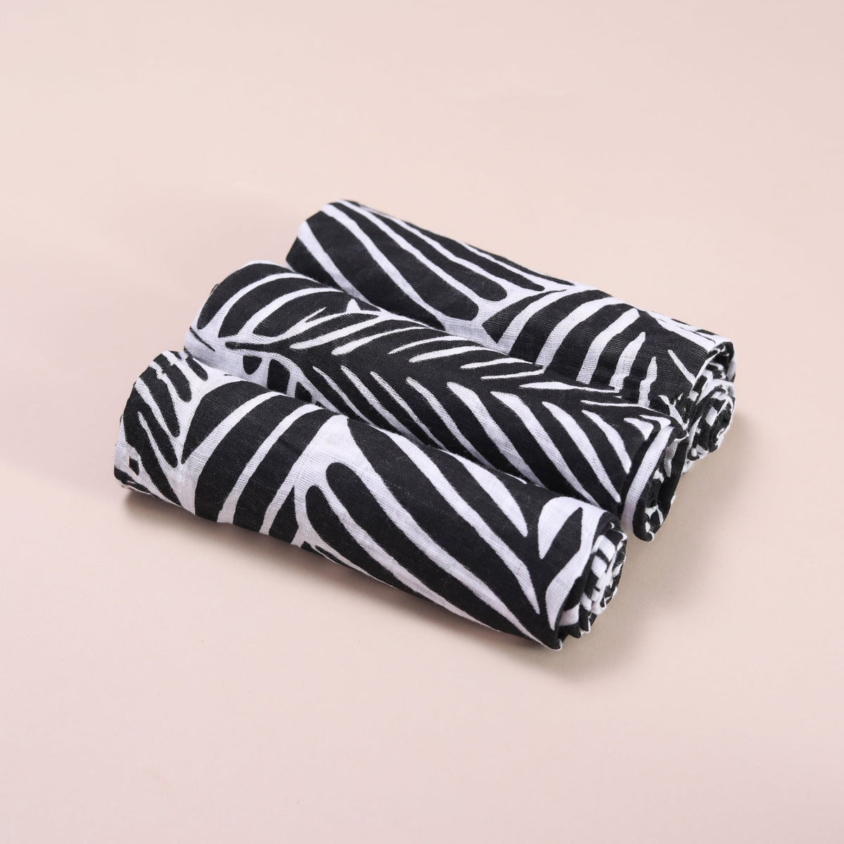 Sensory Muslin Squares 3Pack Plant Print Bullabaloo