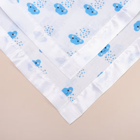 Blue Cloud Satin Muslin Comforter 2 - Pack - Bullabaloo
