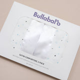 Blue Stars Satin Comforter 2 - Pack - White Satin - Bullabaloo