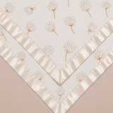Dandelion Satin Edge Muslin Comforter | 2 - Pack | Ivory Satin - Bullabaloo
