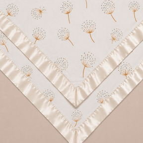 Dandelion Satin Edge Muslin Comforter | 2 - Pack | Ivory Satin - Bullabaloo