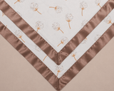 Dandelion Satin Edge Muslin Comforter | 2 - Pack | Mocha Satin - Bullabaloo