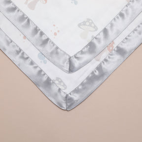 Enchanted Toadstool Satin Comforter 2 - Pack - Moonlight Grey - Bullabaloo