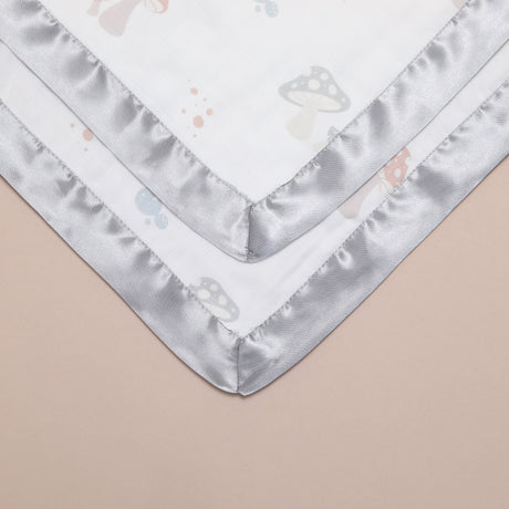 Enchanted Toadstool Satin Comforter 2 - Pack - Moonlight Grey - Bullabaloo