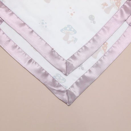 Enchanted Toadstool Satin Comforter 2 - Pack - Soft Mauve Satin - Bullabaloo