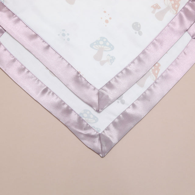 Enchanted Toadstool Satin Comforter 2 - Pack - Soft Mauve Satin - Bullabaloo