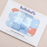 Fox Satin Comforter 2 - Pack - Blue Satin - Bullabaloo
