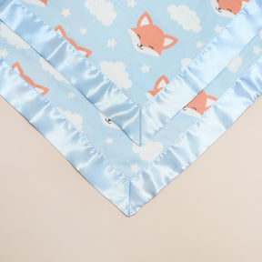 Fox Satin Comforter 2 - Pack - Blue Satin - Bullabaloo