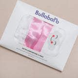 Grey Cloud Satin Comforter 2 - Pack - Baby Pink Satin - Bullabaloo