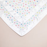 Rainbow Star Satin Comforter 2 - Pack - White Satin - Bullabaloo