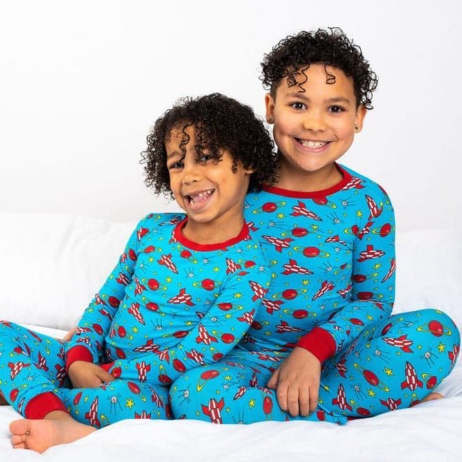 SAMPLE SALE - Children's Long Sleeve Pyjamas - Space - Bullabaloo