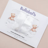 Sleeping Bears Satin Comforter 2 - Pack - White Satin - Bullabaloo