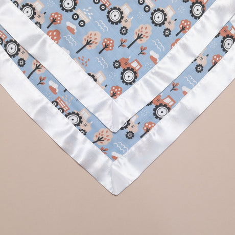 Tractor Satin Comforter 2 - Pack - White Satin - Bullabaloo