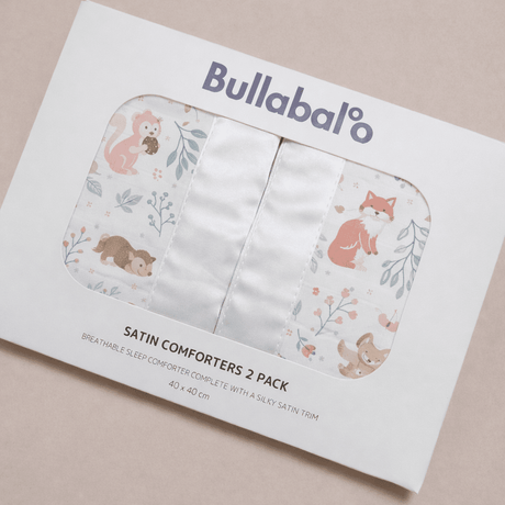 Whimsical Meadow Satin Comforter 2 - Pack - White Satin - Bullabaloo