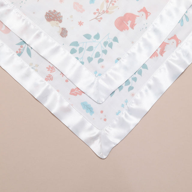 Whimsical Meadow Satin Comforter 2 - Pack - White Satin - Bullabaloo