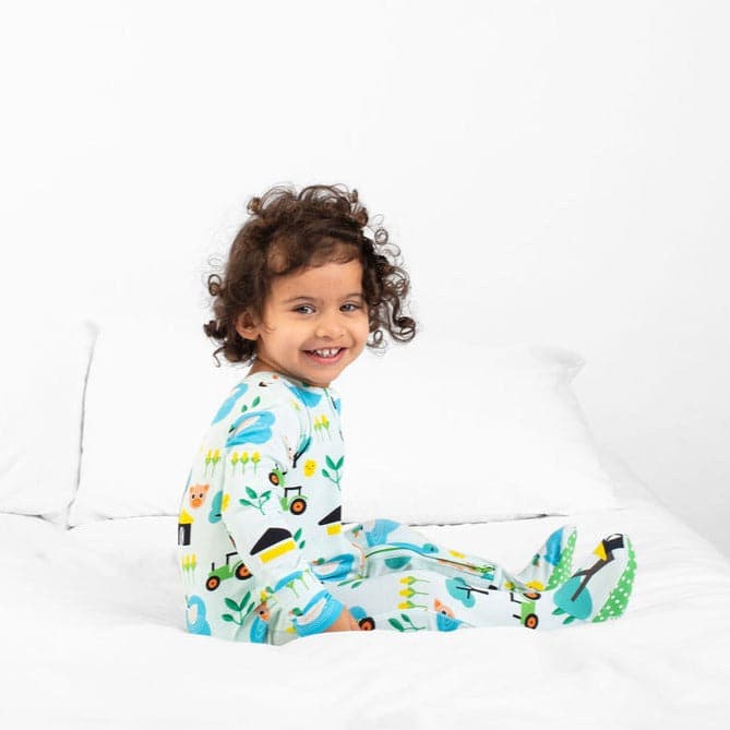 Farm Yard Babygrow With Grip Feet - Bullabaloo