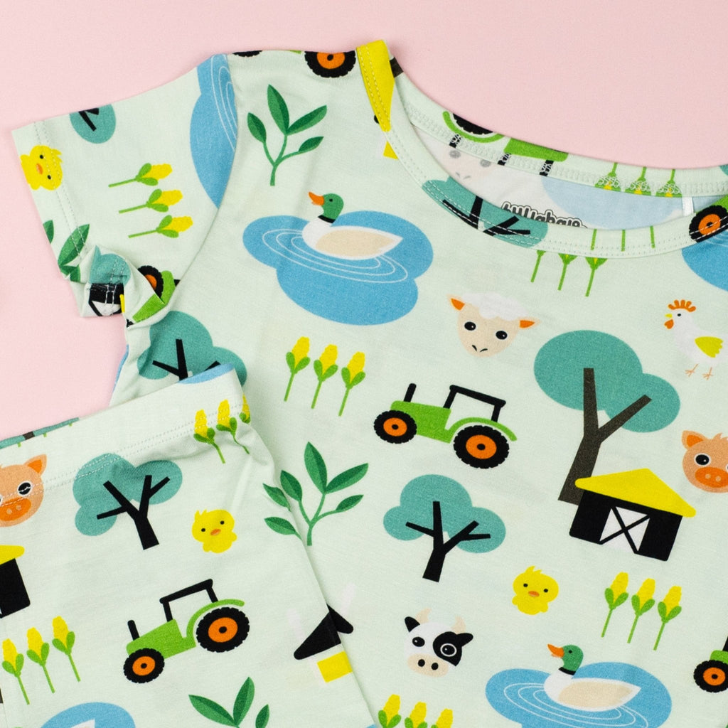 Farm Yard Children's Short Sleeve Pyjamas - Bullabaloo