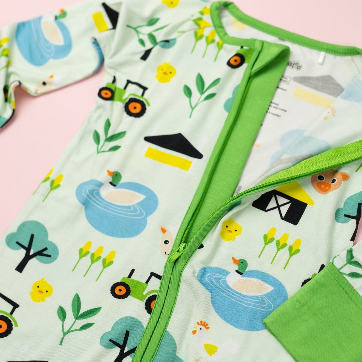 Farm Yard Zip Babygrow - Bullabaloo