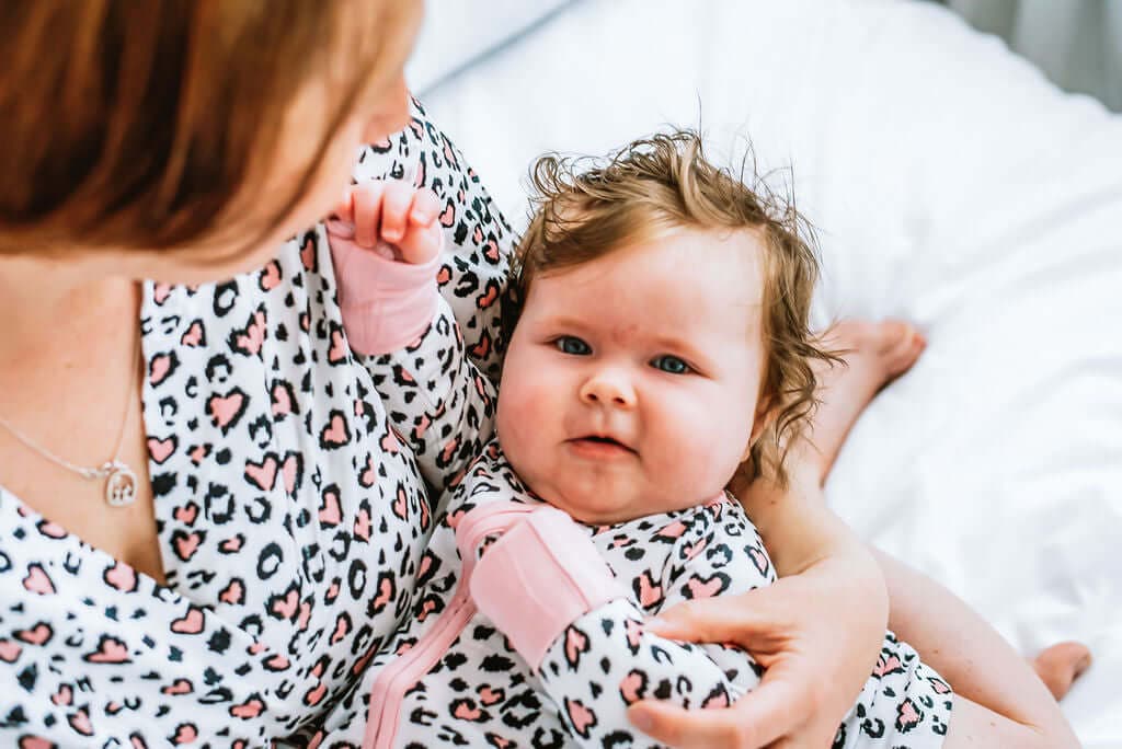 Maternity Robe - Pink Leopard Print - Bullabaloo