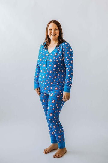 OUTLET Women's Breastfeeding & Post-Birth Pyjama's - Star Print - Bullabaloo