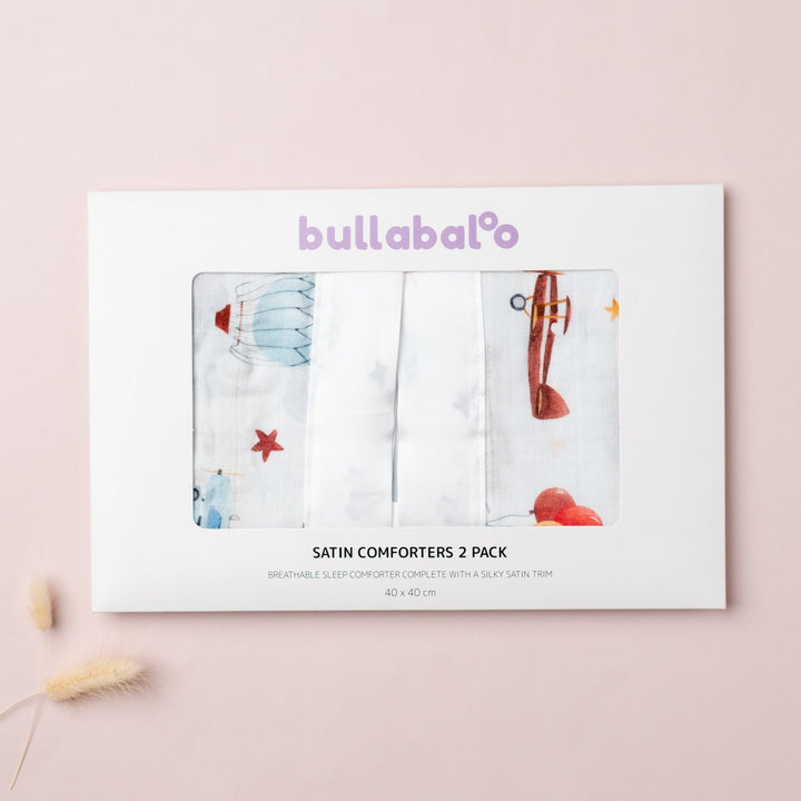 Plane Satin Muslin Comforter 2-Pack - Bullabaloo
