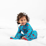Space Babygrow With Grip Feet - Bullabaloo