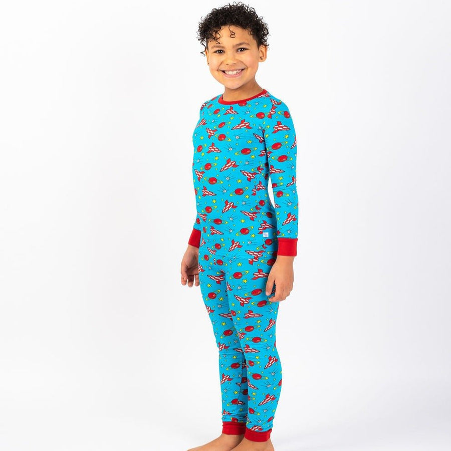 Space Children's Long Sleeve Pyjamas - Bullabaloo