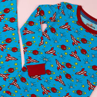 Space Children's Long Sleeve Pyjamas - Bullabaloo