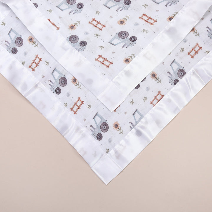 Tractor Satin Muslin Comforter 2-Pack - Bullabaloo