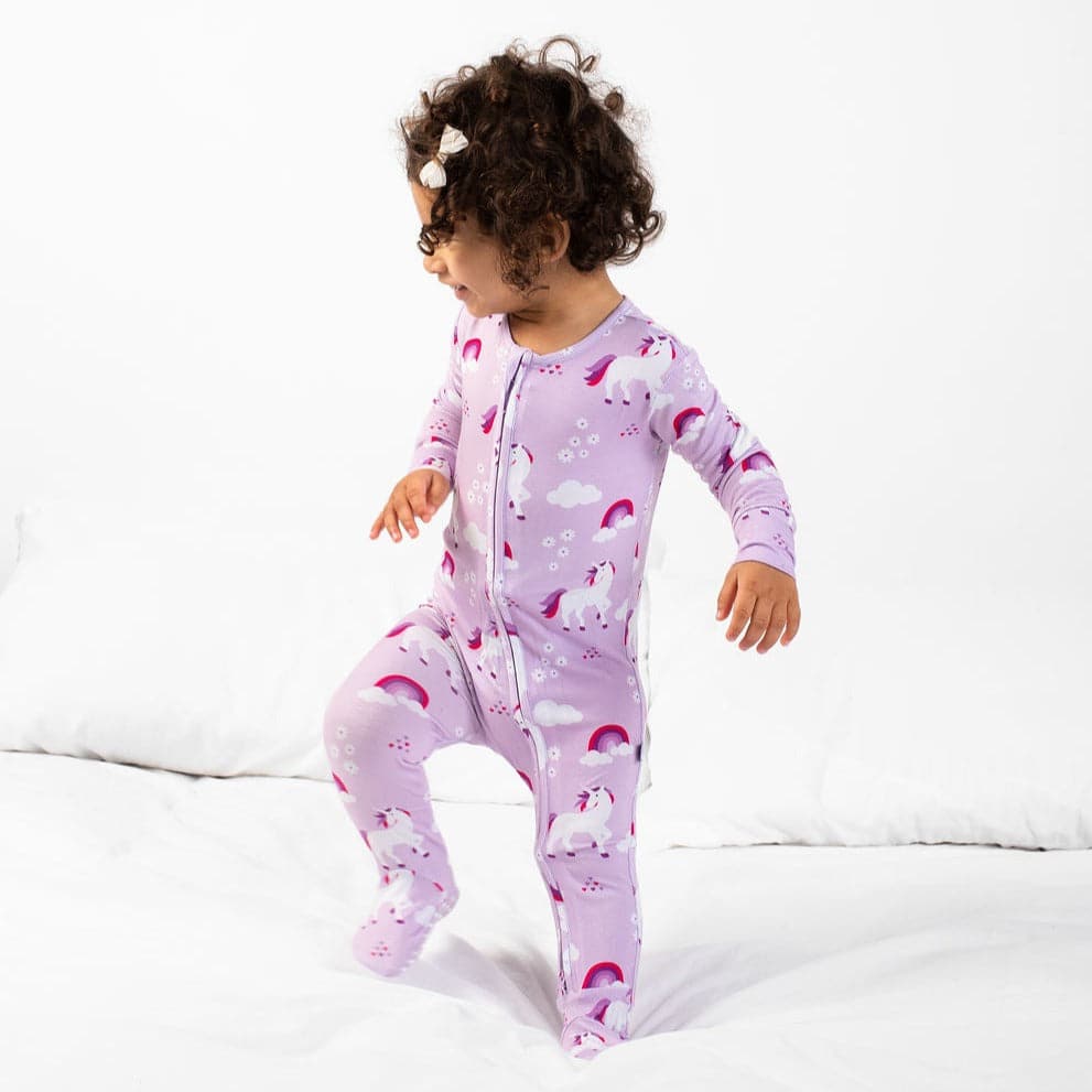 Unicorn Babygrow With Grip Feet - Bullabaloo