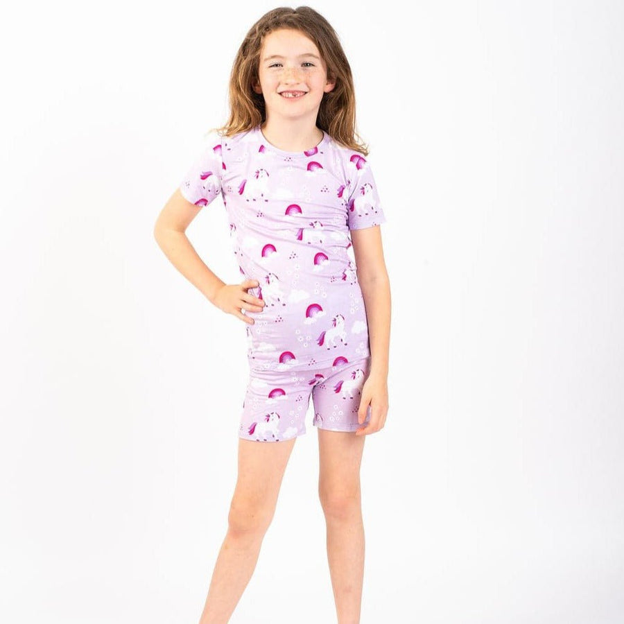 Unicorn Children's Short Sleeve Pyjamas - Bullabaloo