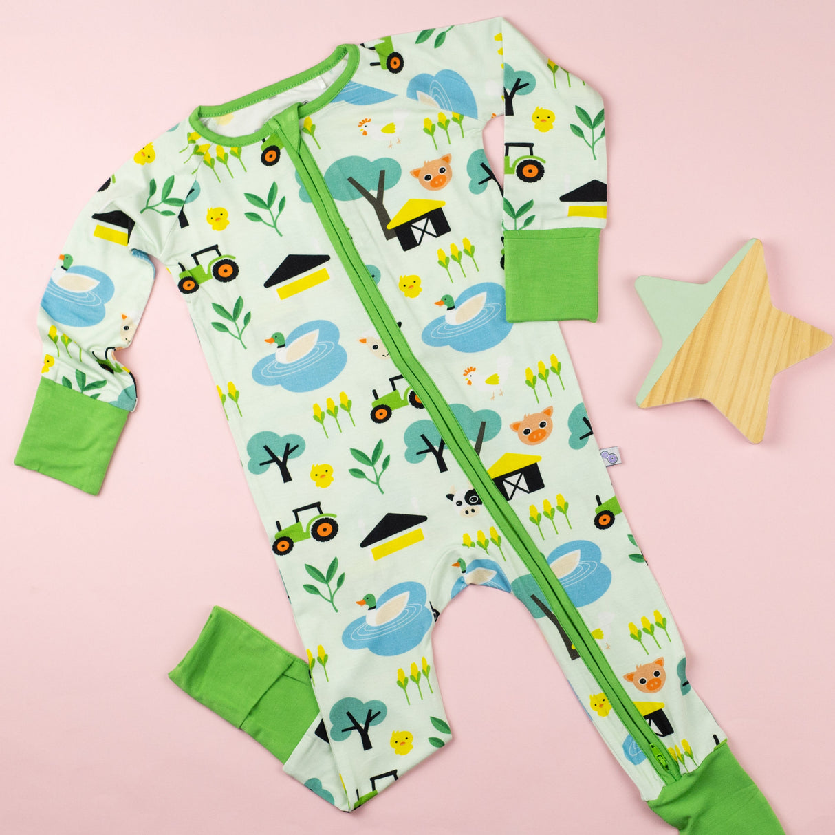 Zip Sleepsuits - Farm Yard - Bullabaloo
